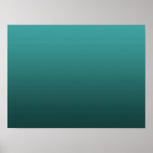 Gradient Grön - djup till ljus Humör Bakgrund Poster