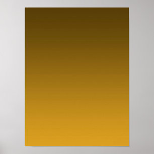 Gradient Gul - ljus till djup Humör Bakgrund Poster