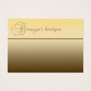Gradient Guld och Guld Färg Alphabet Brev B Visitkort