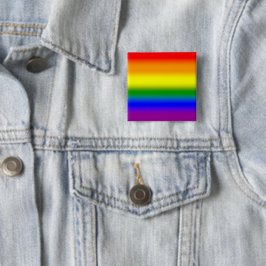 Gradient HBTQ+ regnbågsfana - regnbågsflagga Knapp