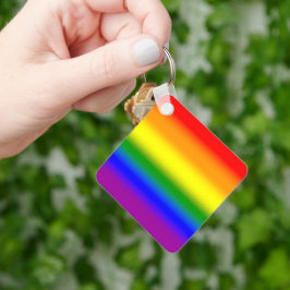 Gradient HBTQ+ regnbågsfana - regnbågsflagga Nyckelring