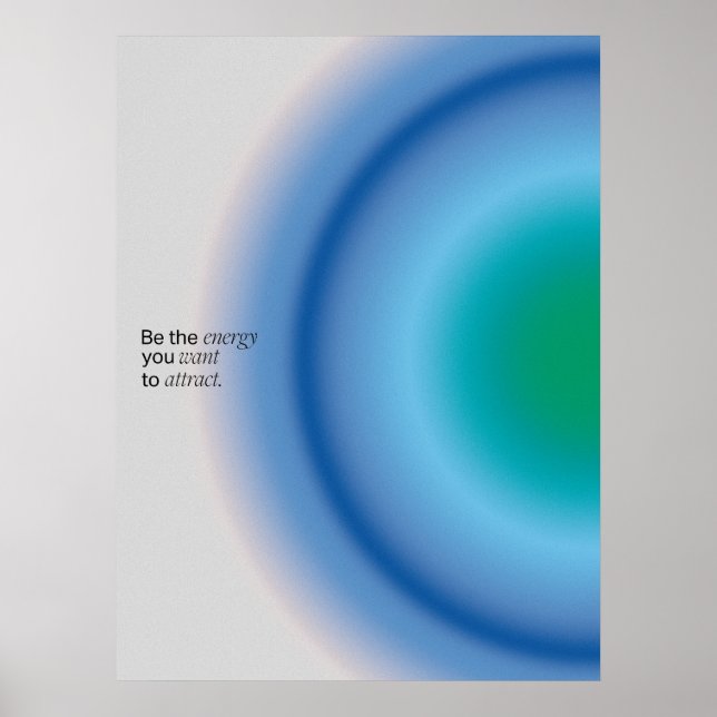 Gradient | Inspirational & decorative art Poster (Framsidan)