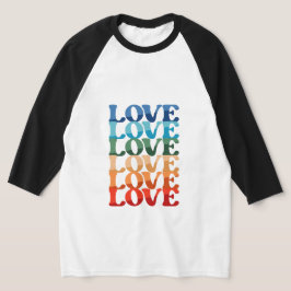 Gradient Kärlek | HBTQ Regnbågsstolthetsmånad T Shirt