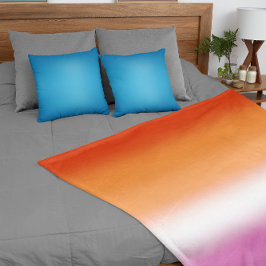 Gradient Lesbisk Pride Flagga – Lesbisk Flagga Fleecefilt