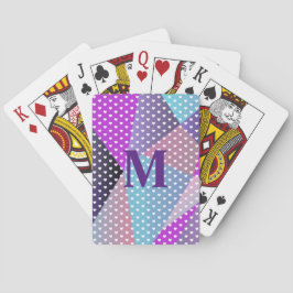 Gradient Lila Geometriskt Enkla Hjärtan Mönster Casinokort