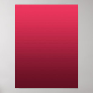 Gradient Magenta - djup till ljus Säsongsstämnin Poster