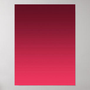 Gradient Magenta - ljus till djup Säsongsstämnin Poster