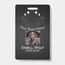 Gradient Månfas Personalbadge