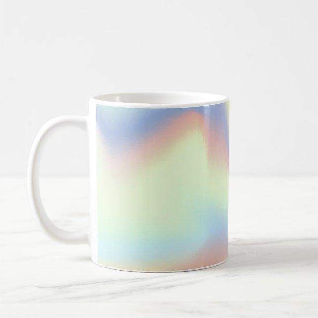 Gradient Mesh Background i Modern Stil. Färgstark Kaffemugg (Vänster)