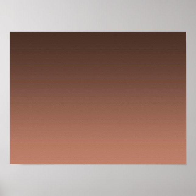 Gradient Mocha - ljus till djup | Säsongsstämninga Poster (Framsidan)