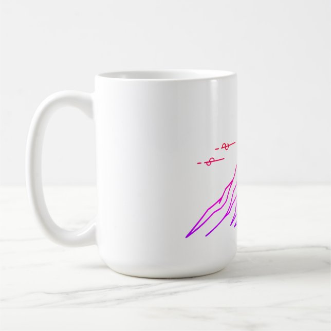 Gradient Mug “Vivid Peaks & Moon” Kaffemugg (Vänster)