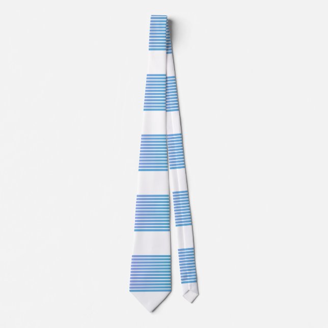 Gradient Multi Blå Ränder Slips (Framsida)