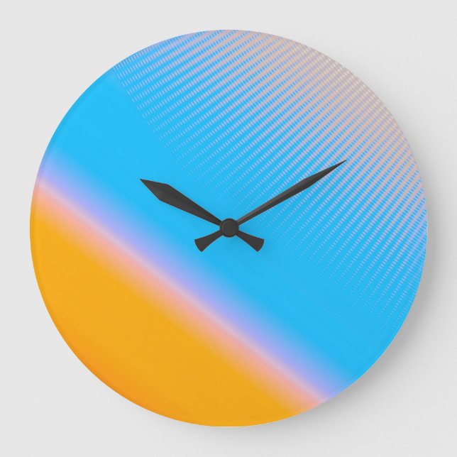 Gradient Mysteri: Oskarp Abstrakt Art. Stor Klocka (Framsida)