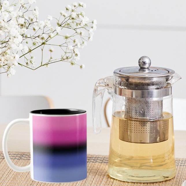 Gradient Omnisexual Pride Flagga - Omisexual Flagg Två-Tonad Mugg (Skapare uppladdad)