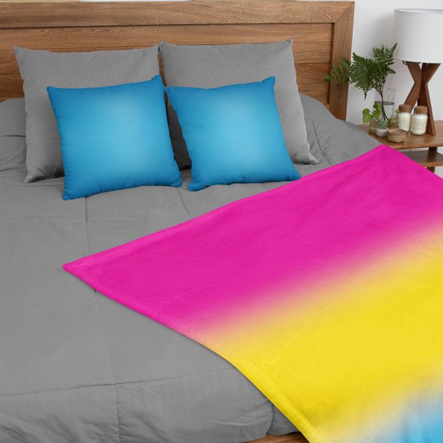 Gradient Pansexuell Stolthetsflagga – Färgrik Panf Fleecefilt (Skapare uppladdad)