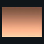 Gradient Peach - light to deep | Seasonal Moods |  Poster<br><div class="desc">Inspired by contemporary color trends,  this warm peach-toned gradient creates a soft and sophisticated atmosphere. Elegant as a minimal design on its own or as a fully customizable background for invitations,  cards,  posters and more. A refined base for creative ideas,  personal messages or stylish layouts.</div>