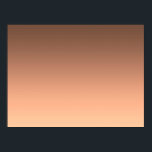 Gradient Peach - light to deep | Seasonal Moods | Poster<br><div class="desc">Inspired by contemporary color trends, this warm peach-toned gradient creates a soft and sophisticated atmosphere. Elegant as a minimal design on its own or as a fully customizable background for invitations, cards, posters and more. A refined base for creative ideas, personal messages or stylish layouts.</div>