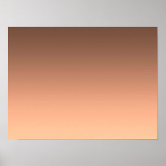 Gradient Peach - light to deep | Seasonal Moods |  Poster