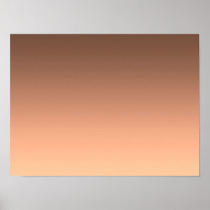 Gradient Persika - ljus till djup Säsongsstämnin Poster
