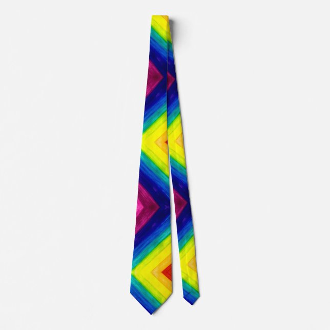 Gradient Prism Rainbow Art Necktie Slips (Framsida)