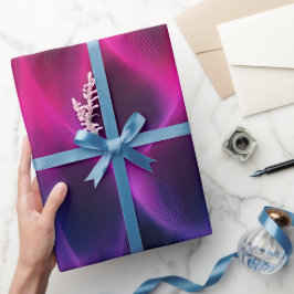 Gradient Purple Pink Fusion Dark Abstract Pattern Presentpapper