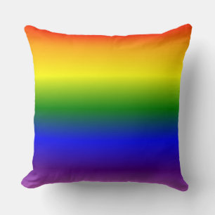 Gradient Rainbow Färg Mönster Kudde