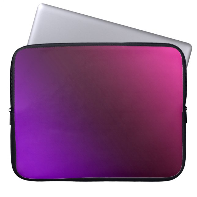 Gradient, rosa-lila laptop fodral (Framsidan)