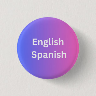 Gradient Stil English Español - jag talar spanska Knapp