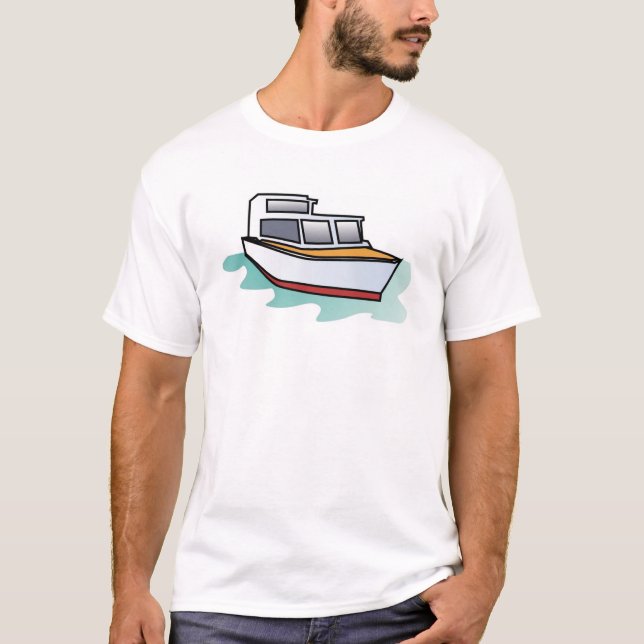 Gradient Stil Yacht Tee Shirt (Framsida)