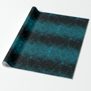 Gradient svart marin blå konetti glitter shine se presentpapper