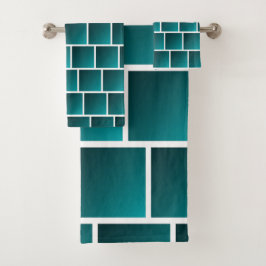 Gradient Teal Fyrkanter