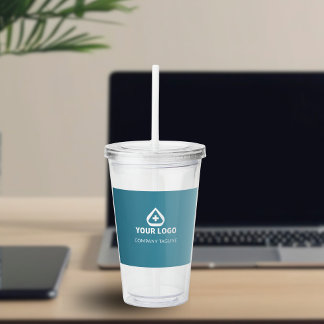 Gradient Teal Hälso Logo Varumärkesfrämjande Take Away Mugg