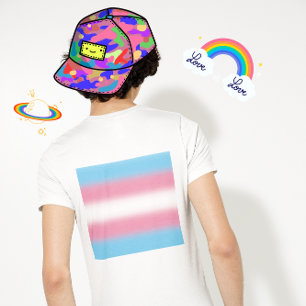 Gradient Transpersonella Prideflaggan - Transflagg T Shirt