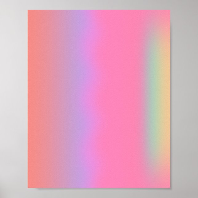 Gradient Tropical Sunrise Glow Poster (Framsidan)