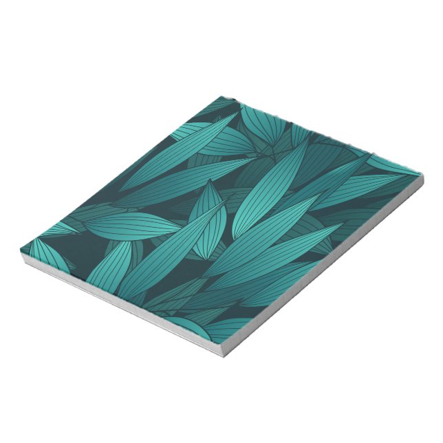 Gradient tropiska blad anteckningsblock (Roterad)