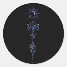 Gradient Unalome Group  Runt Klistermärke