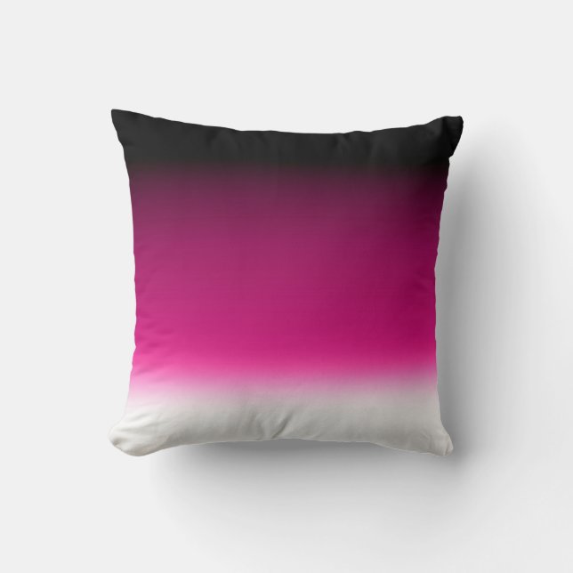 Gradient vit rosa burgunder kudde (Framsida)