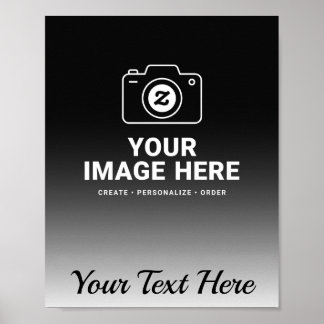 Gradientbild och text poster
