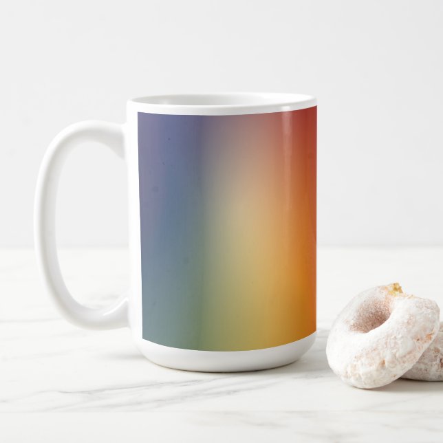 gradientdesign i fri form på kaffe kaffemugg (Med munk)