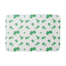 Gradientgrön irländsk shamrock-mönster