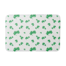 Gradientgrön irländsk shamrock-mönster badrumsmatta
