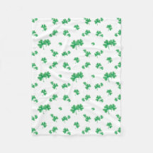 Gradientgrön irländsk shamrock-mönster