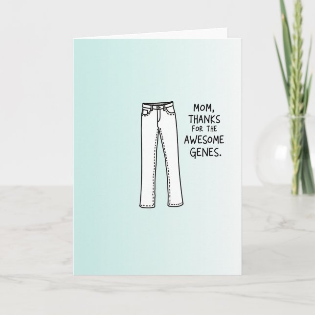 Gradientjeans Mamma Gener Kort (Framsida)