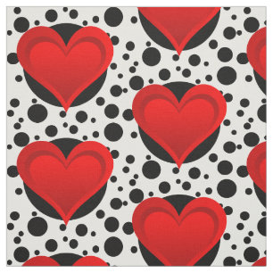 Gradients RED KÄRLEK HEART + din backgr. & idéer Tyg