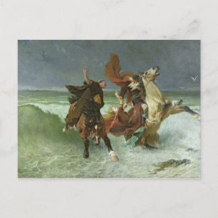Gradlons flykt Mawr c.1884 Vykort