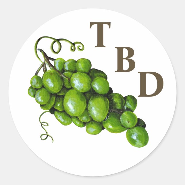 Gradstämpel Runt Klistermärke (Framsida)