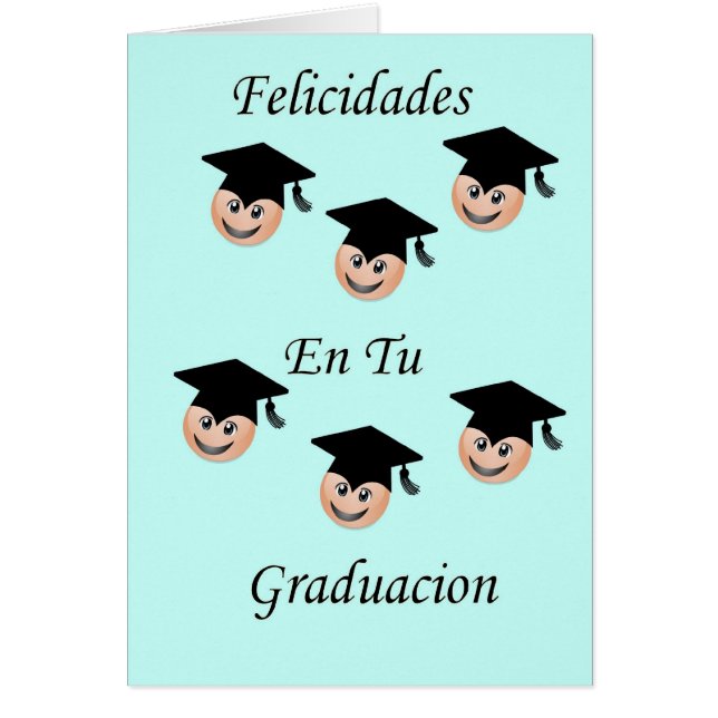 Graduacion för Felicidades en tu Hälsningskort (Framsidan)