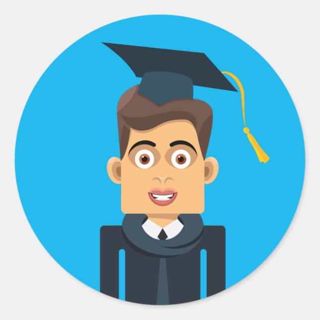 Graduación Runt Klistermärke (Framsida)