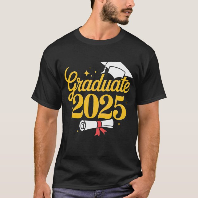 Graduate 2025 Bow T-Shirt (Framsida)