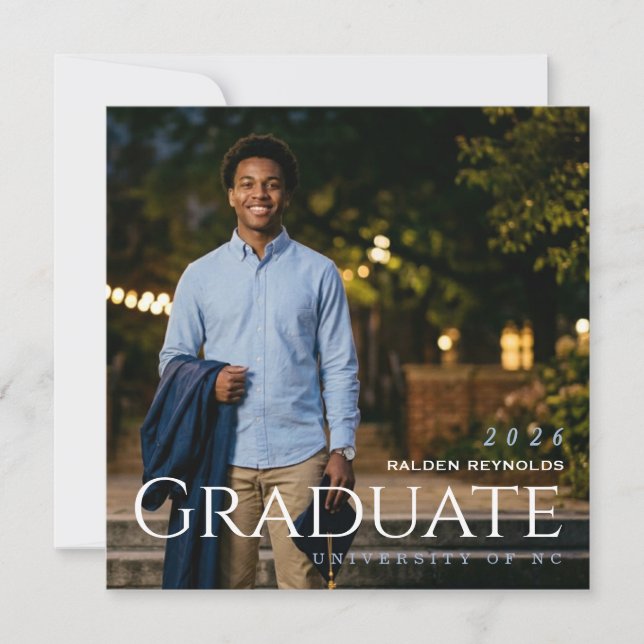 Graduate Announcement Meddelande (Framsida)